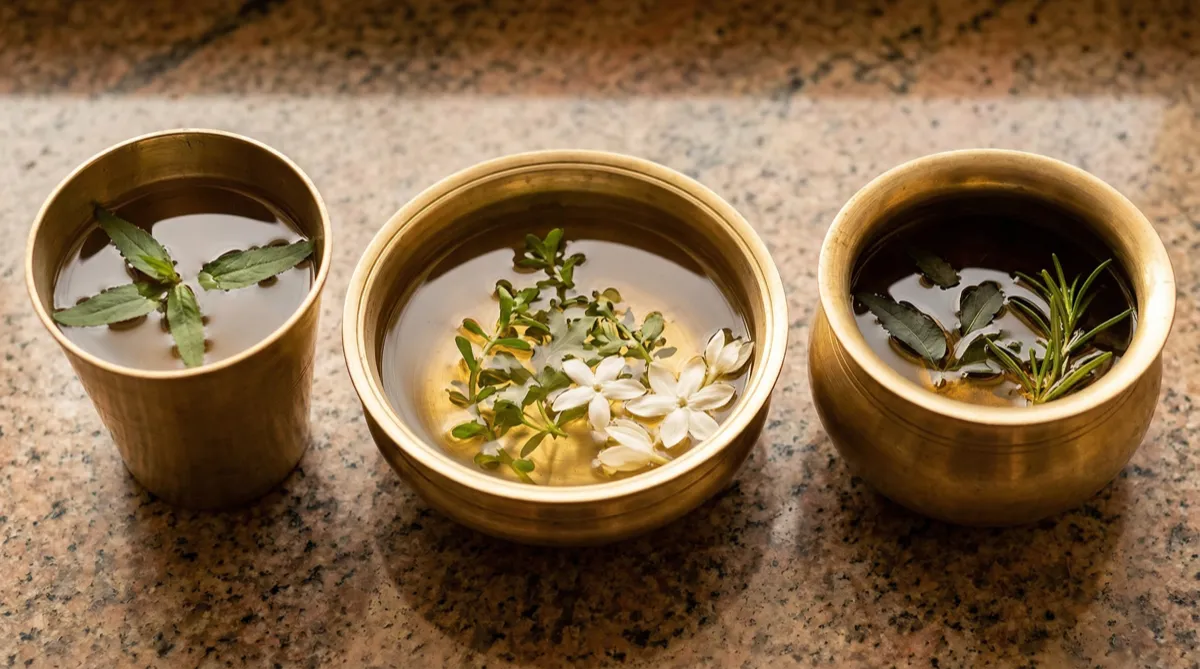 Three dosha hair types comparison