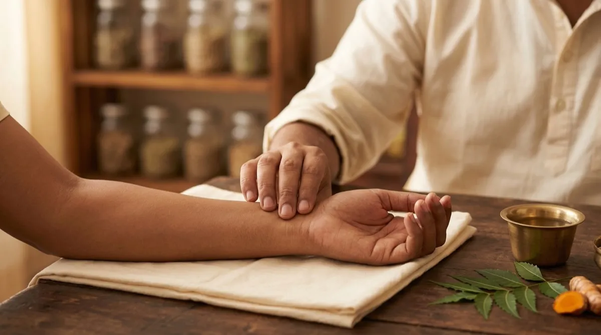 Pulse diagnosis for skin conditions