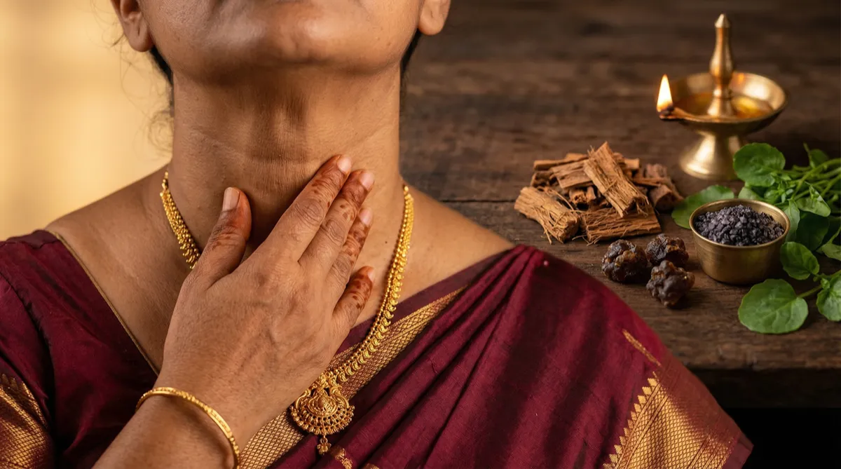 Throat and Vishuddhi — Ayurvedic thyroid concept with kanchanara herbs